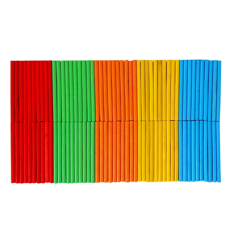 Los niños en caja aritmética palo contando palo Primer Grado suma y resta palo digital