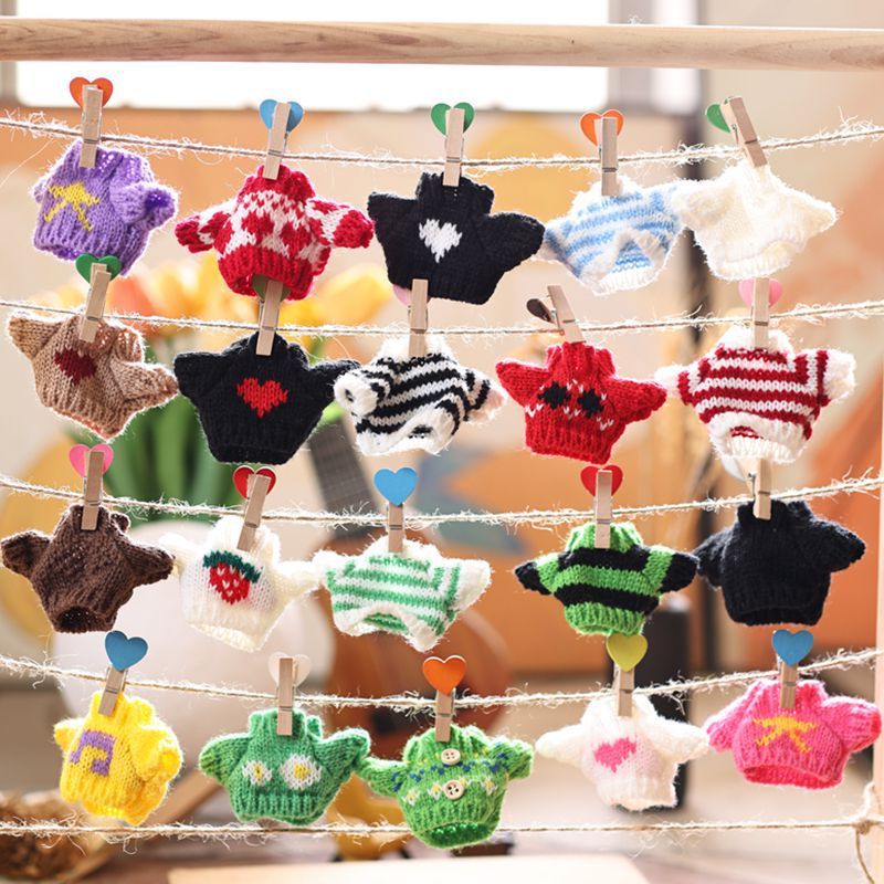 かわいい10cmの子供服自嘲熊13cm子供服人形セーターぬいぐるみ人形服交換品|undefined