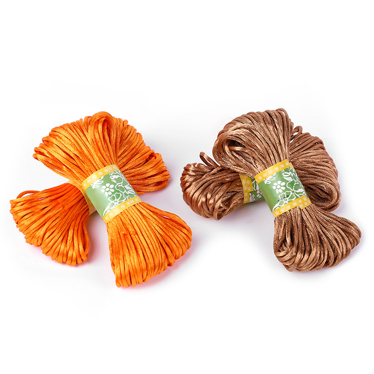 批發手工DIY編織繩 手鍊飾品配件束口繩 1/1.5/2mm彩色韓國線