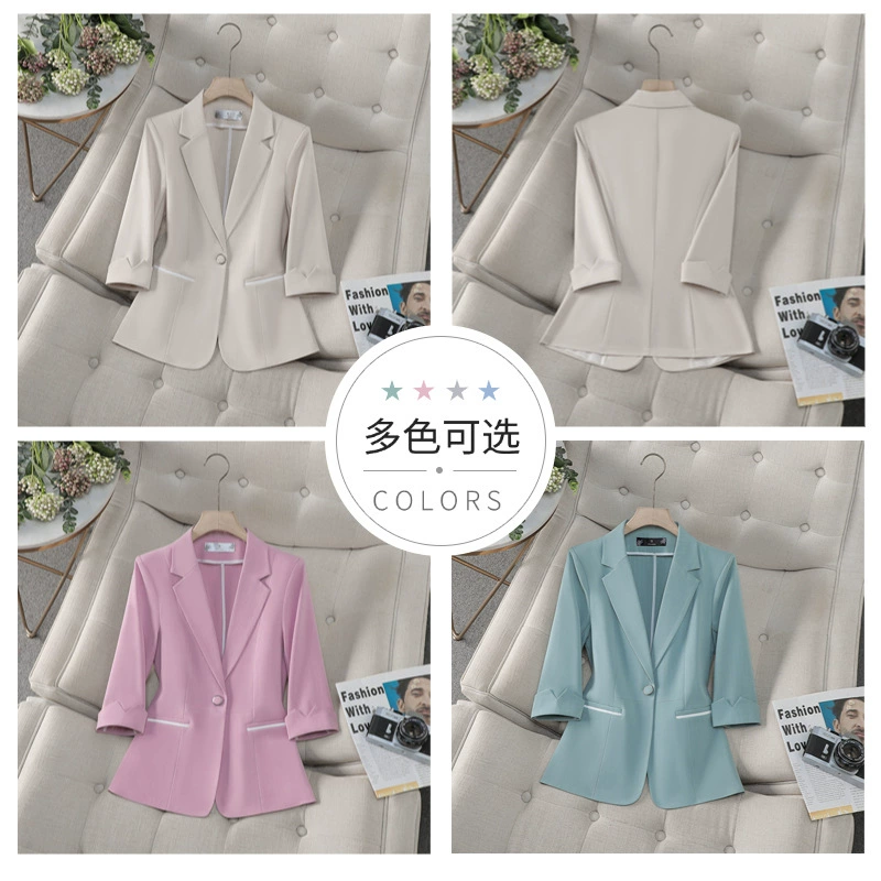 Autumn classic suit jacket for work, bright catchy style