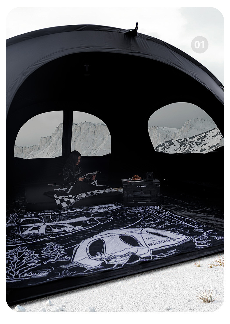 Blackdog Vinyl Dome Canopy Tent Outdoor Rainproof Camping Style Tactical Camping Style Equipment