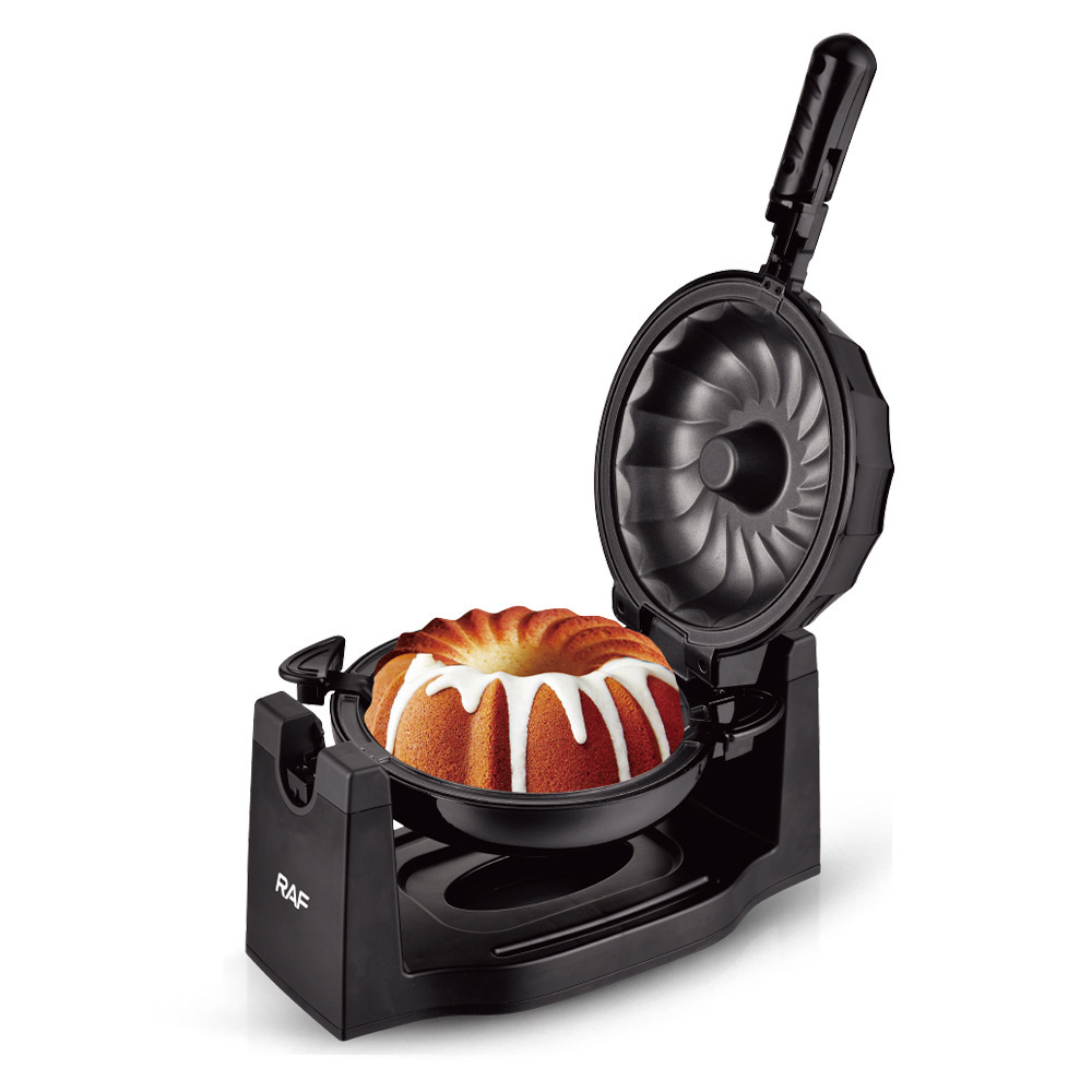 RAF Euro Standard Británico Australia Flip Pan Maker Donut Multifuncional Doméstico Cake Maker Desayuno Toaster