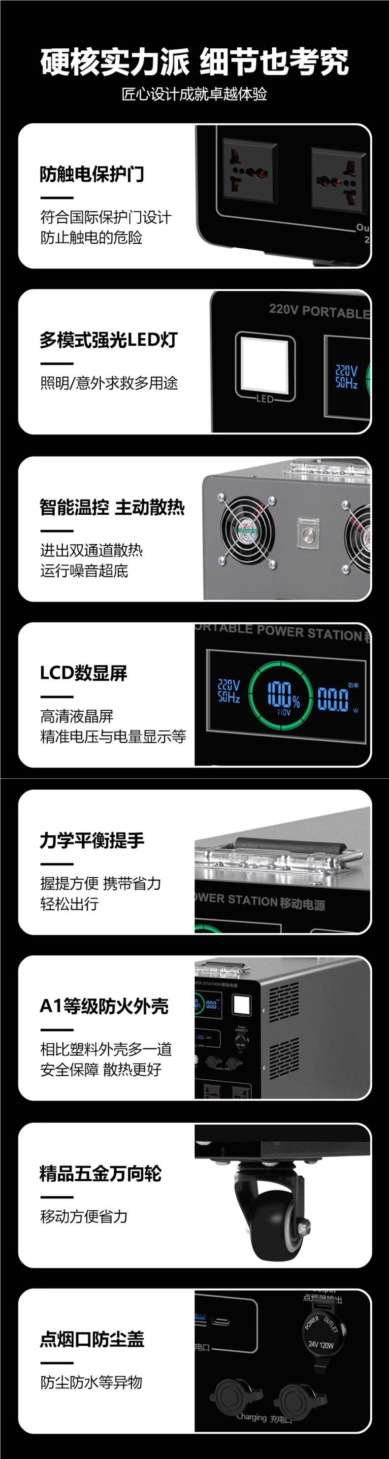 Ningde Era Outdoor Mobile Power Supply 220V Large Capacity Portable High-Power RV Energy Storage Battery
