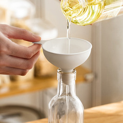 Wide mouth condiment dispensing funnel with handle, kitchen oil pot funnel, wine drain liquid inverter