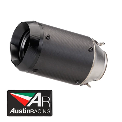 Pipe, Motorcycle exhaust pipe - carbon-fiber-multi-sided-black-cover
