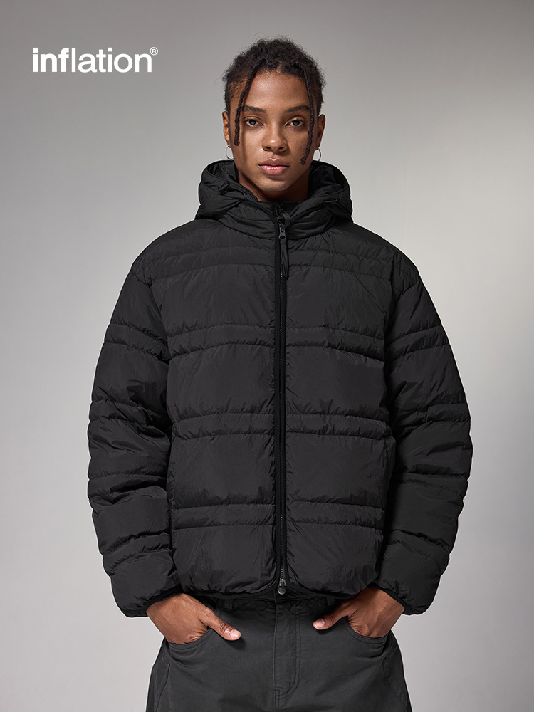 Jie Zhan Men's Clothing | 3m Water-Repellent Removable down 2024 Autumn and Winter New Street Trend Warm Loose Jacket