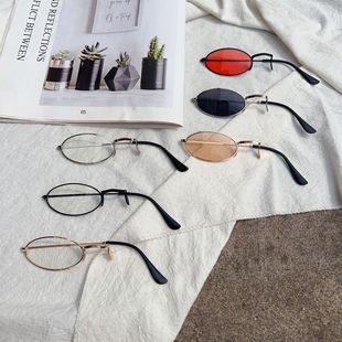 Cos monocle glasses single side flat glasses exaggerated dark style 2D sunglasses retro single glasses