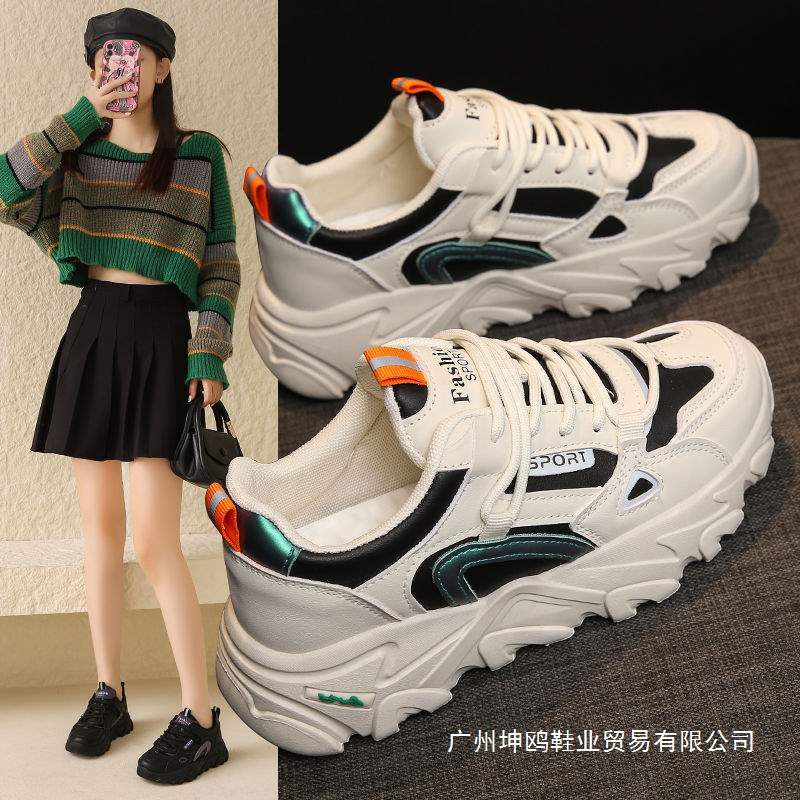 3334小码老爹鞋女春秋厨房防滑鞋厨师软底工作皮面防水运动鞋|undefined