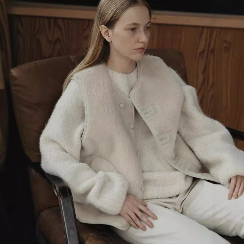 Now, the Korean Niche Brand Noth*Ng Writ*En Is Offering a Furry, Double-Sided, Fur-Integrated Vest That Can Be Worn Outside