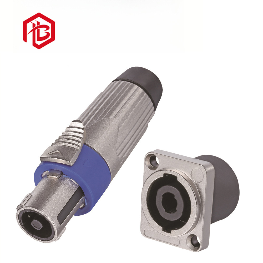 厂家供应扭曲卡农头户外显示屏专用防水连接器航空大功率插头