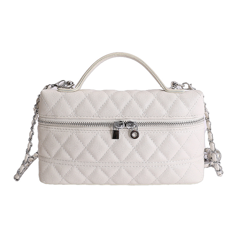 Bolso de mano de alta sensación 2026 nueva moda cadena de diamante bolso de mujer nicho bolso de lujo ligero image 15