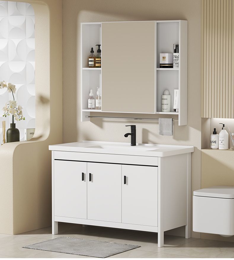 Kacomos floor-standing space aluminum bathroom cabinet and washbasin cabinet combination bathroom integrated ceramic washbasin cabinet undefined