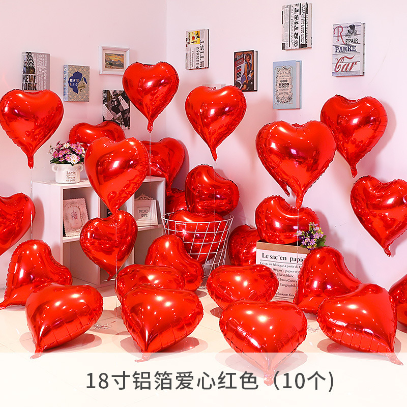 アルミフィルムバルーンラブピンクフローティングエンゲージメントルームロマンチックなアレンジメントウェディングスター誕生日ハート型装飾ピーチハート|undefined