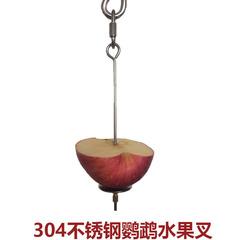 Parrot Fruit Fork Llama Parrot Supplies Stainless Steel Fruit Fork Corn Apple Fork Toy Fork Bird Supplies