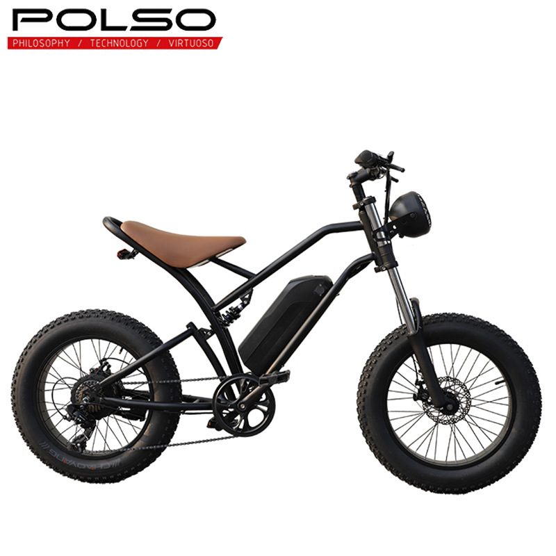 Electric power mountain bike 20*4.0 steel frame light lithium battery 7 speed variable speed brake integrated Fat Tire car