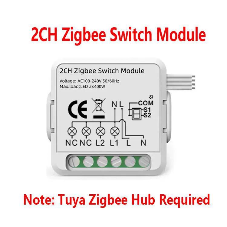 Устройство Tuya Zigbee включение/выключение 1234-канальное многоканальное устройство интеллектуальный модуль переключателя голосовое управление 3.0 Zigbee