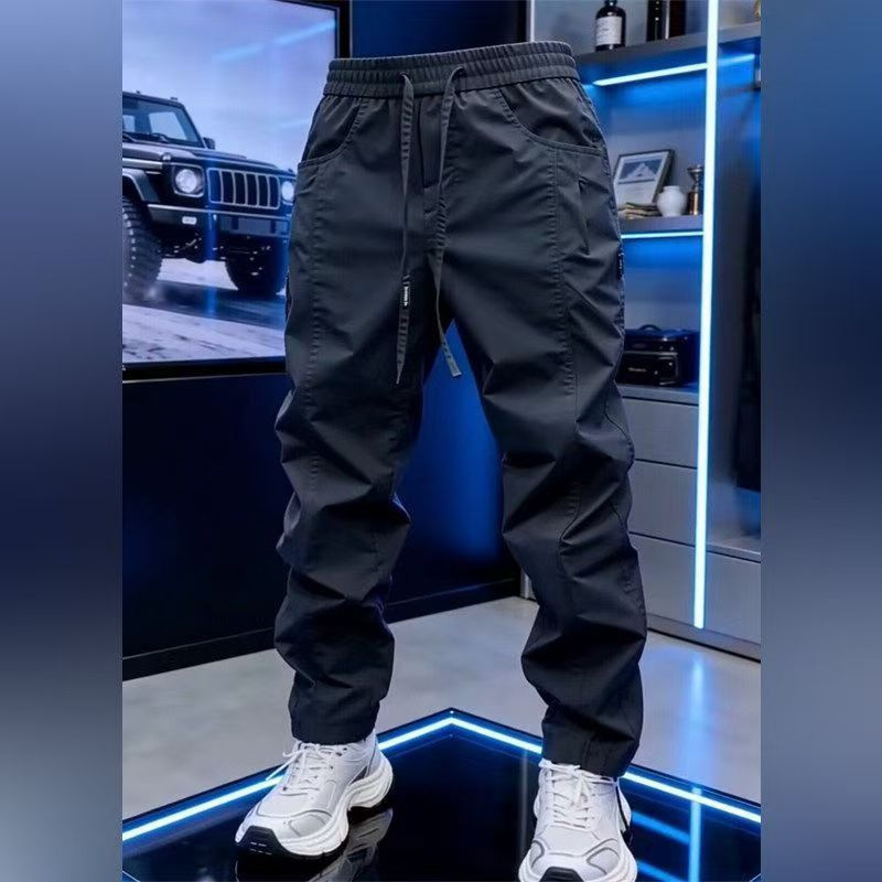 Trendy American-style sports casual pants for men, summer thin model 2026, new outdoor loose-fitting stretchy long pants Trendy American-style sports casual pants for men, summer thin model 2026, new outdoor loose-fitting stretchy long pants
