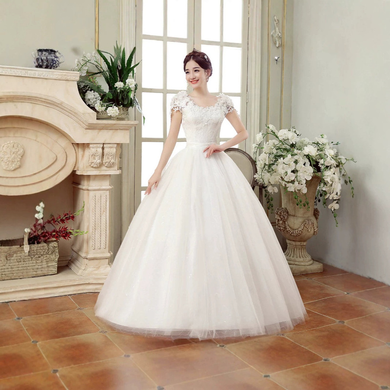 2026 Spring New Plus Size Wedding Dress Slim Fit Floor-Length Lace Floral Off-Shoulder for Women 2026 Spring New Plus Size Wedding Dress Slim Fit Floor-Length Lace Floral Off-Shoulder for Women