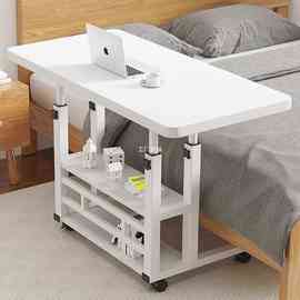 床边桌可移动升降电脑桌家用卧室书桌简易床上小桌懒人宿舍学生桌