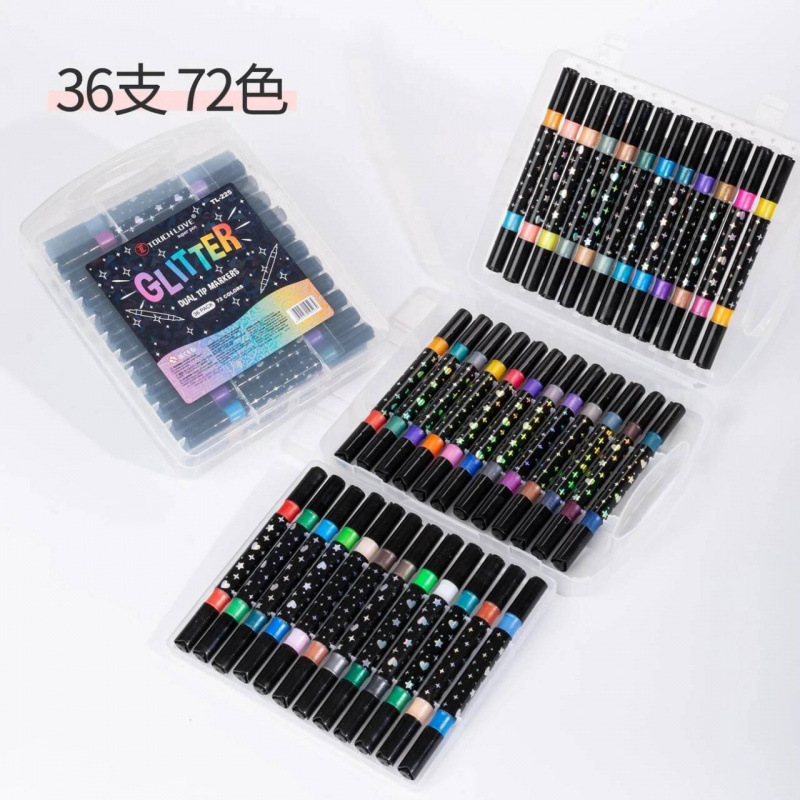 Amazon para marcadores de flash de dos colores, tiza de acrílico, marcador de acuarela