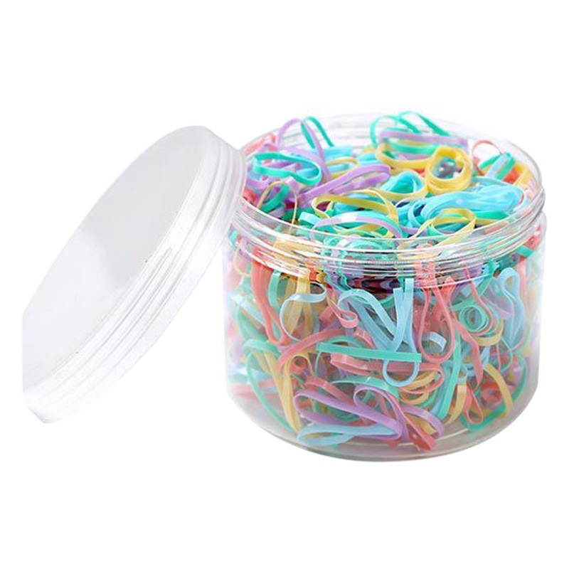 Alta banda de goma elástica los niños no hacen daño a la cuerda del pelo del color del pelo tirar constantemente negro engrosada cuerda del pelo accesorios para el cabello de los niños adultos