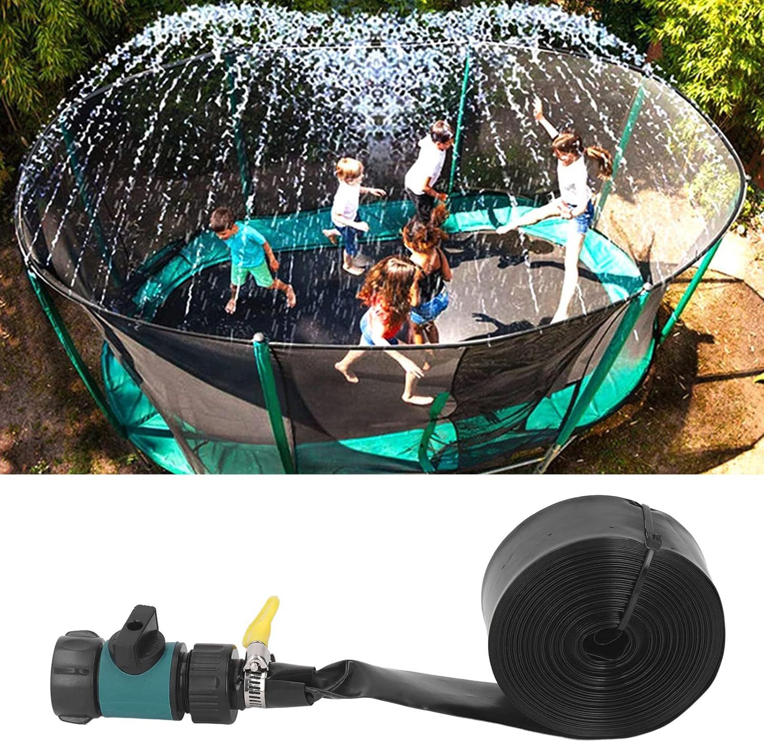 Trampoline Sprinkler System For Kids Water Fun In Garden_voghion.com