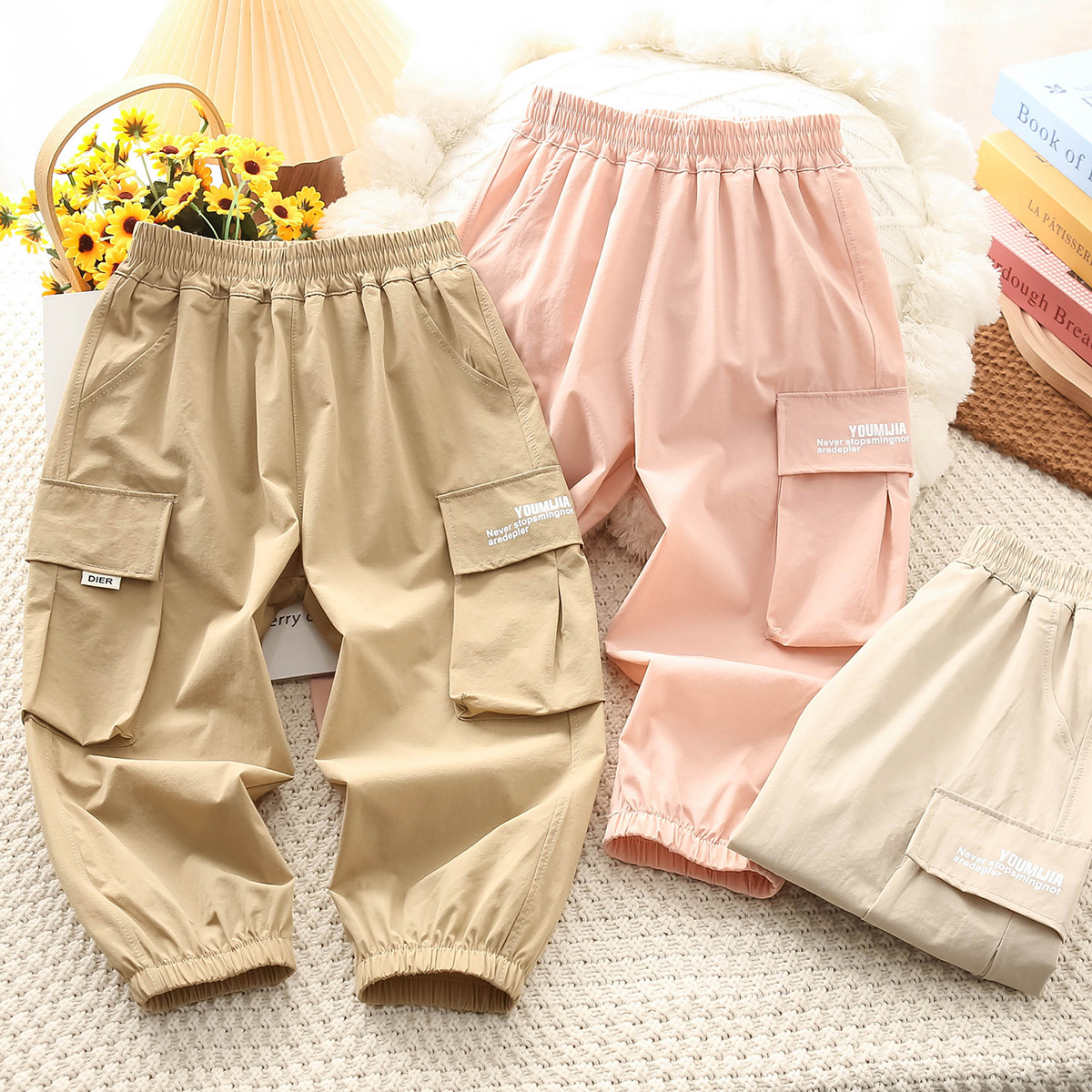 Children's Clothing Summer 2026 Wholesale Children's Anti-Mosquito Pants for Small and Medium-Sized Children, Lightweight Elastic Quick-Dry Pants for Boys and Girls
