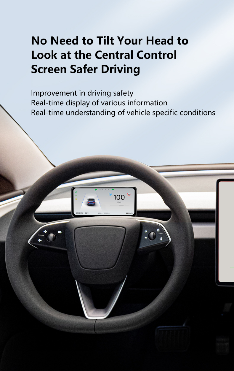 Applicable to Tesla 2024 Rejuvenation New Model3/Highland model3 LCD Instrument Screen
