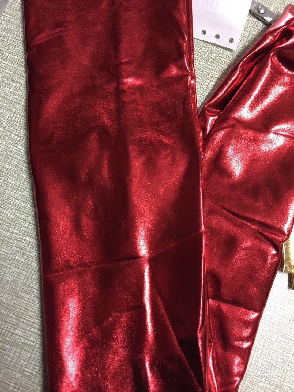 性感弹力长筒袜黑皮袜子漆皮袜子舞台表演用