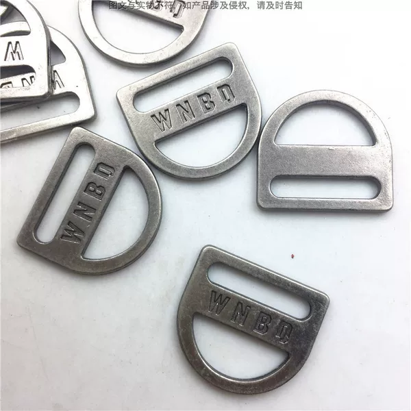 Adjustable Buckle for Bags, D-Ring Manufacturer Die-Casting Wnbd D-Shaped Buckle, Seven-Speed Bag Accessories