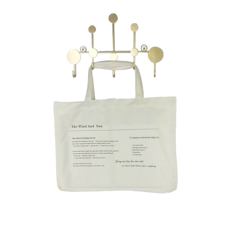 米色再生棉布袋有机棉布手提袋广州丝印礼收纳定制环保