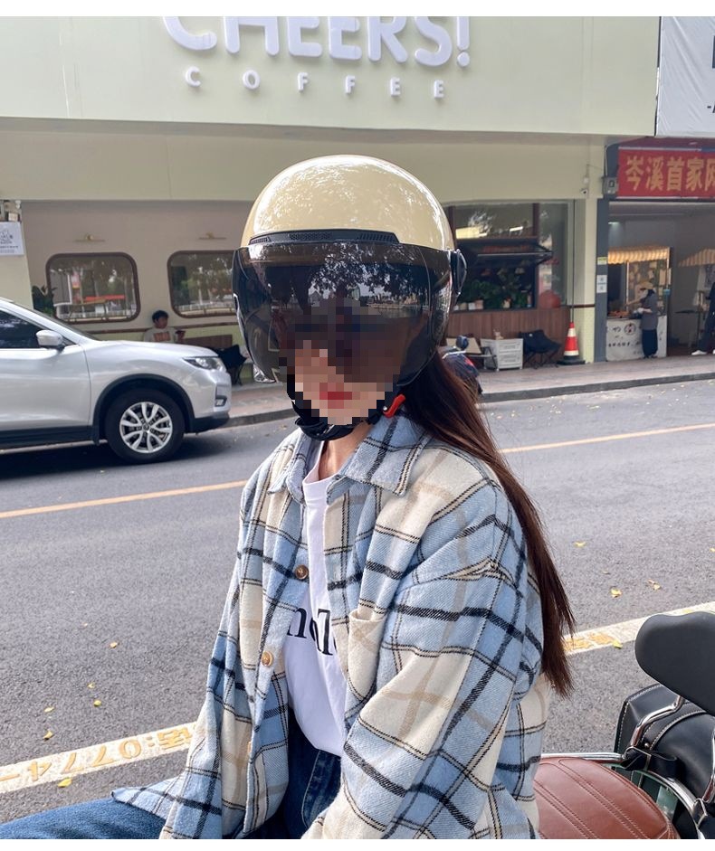 3C Certified Electric Motorcycle Helmet Men Women Summer Safety Half Helmet