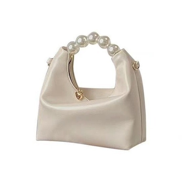 High-End Solid Color Pearl Handbag for Women, Chain Shoulder Crossbody Small Bag, Dumpling Bag, Chain Handbag, Shoulder Crossbody High-End Solid Color Pearl Handbag for Women, Chain Shoulder Crossbody Small Bag, Dumpling Bag, Chain Handbag, Shoulder Crossbody
