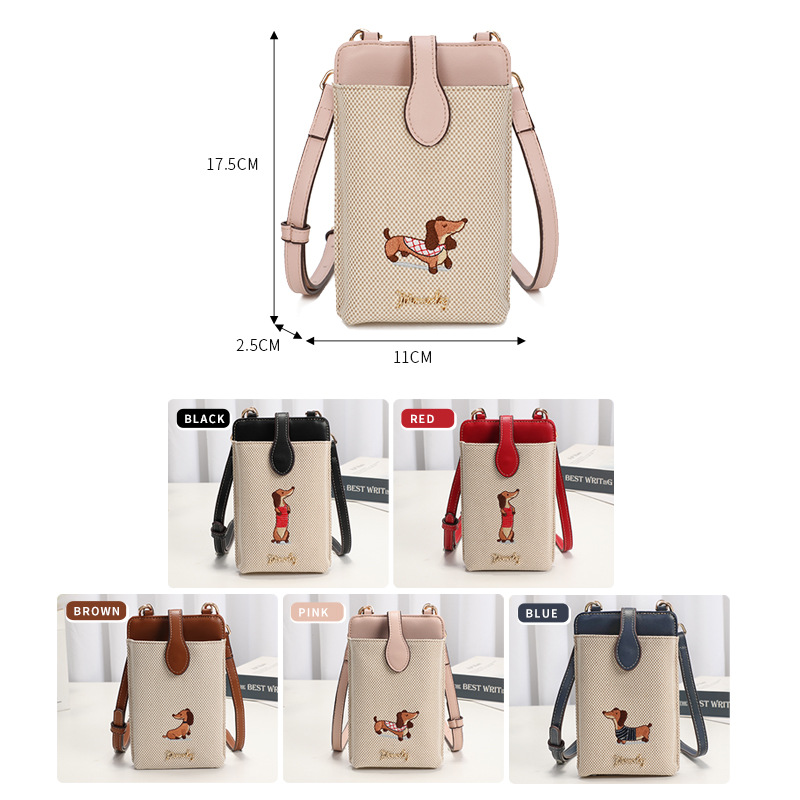 Bolso de teléfono móvil original personalizado pu nicho bolso de bolsillo retro para teléfono móvil bolso de mensajero de un solo hombro bolso de teléfono móvil de sentido avanzado mujer