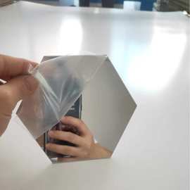 塑胶镜片厂家亚克力镜子箱包塑料镜片带胶玩具镜片方形圆角PS镜片