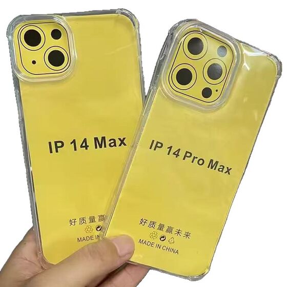 Four-generation Drop-resistant Transparent Phone Case for Apple 16E Fine Hole 15pro Space Case iphone13 Protective Cover 12
