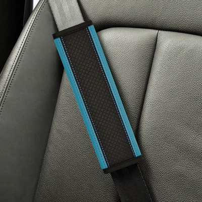 Car Seat Belt Shoulder Cover | Seat belt shoulder pad - ddjy-diamond-quilted-shoulder-pad-single-black-ink-green-24cm