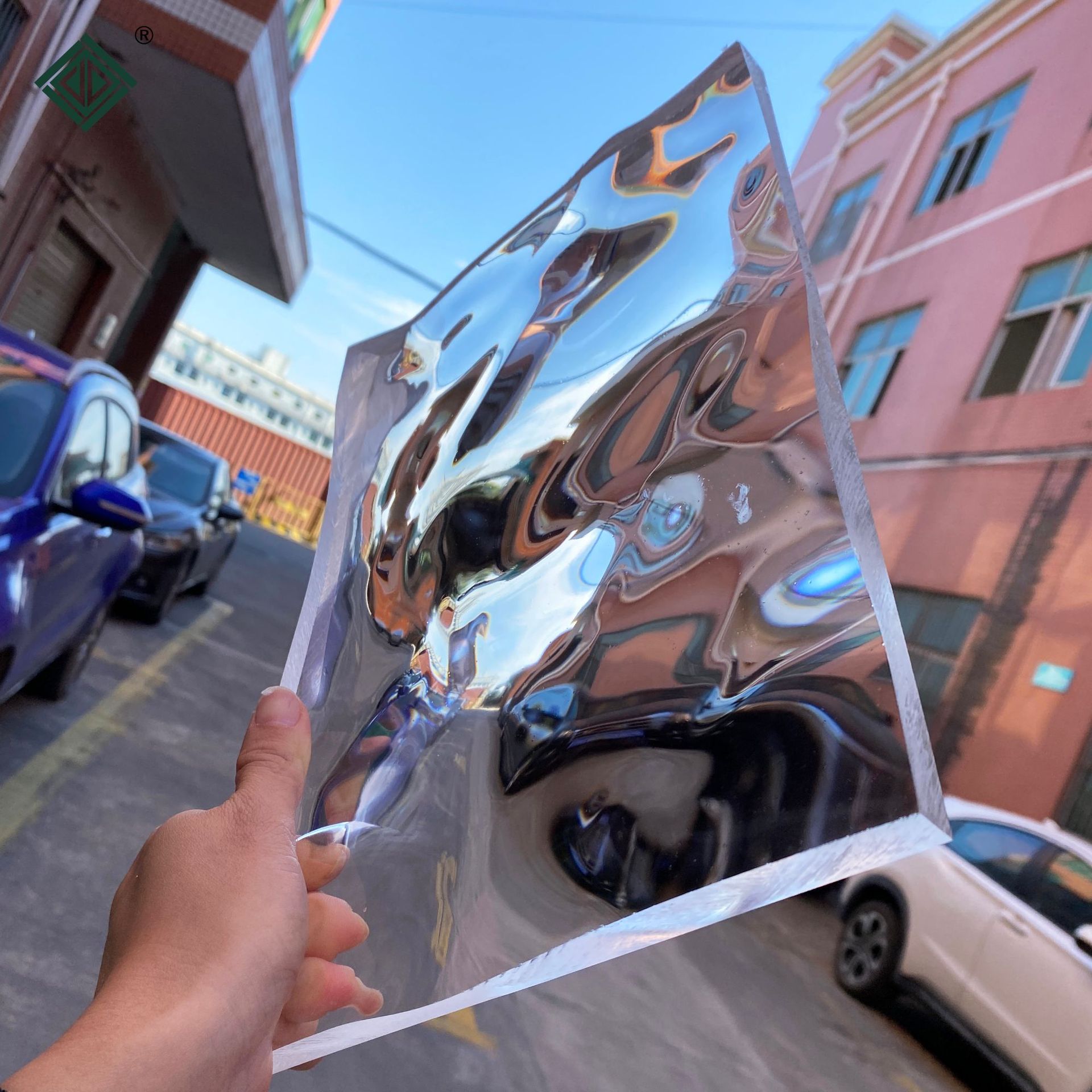 亚克力板特大水波纹单双面不规则水纹有机玻璃厂家流水雨纹PMMA