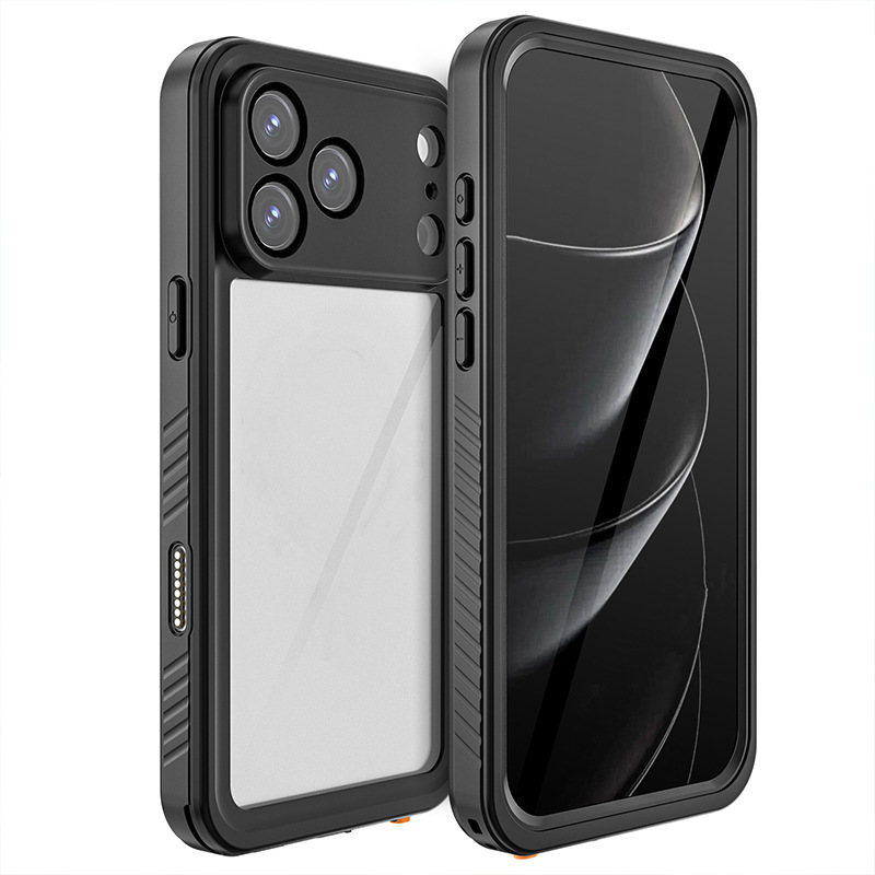 Apple iPhone17 携帯電話水泳とダイビング 17ProMax 落下防止屋外保護に適したレッドペッパー防水ケース|undefined