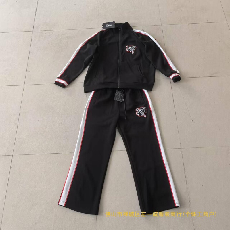Trapstar European and American High Street Hip-Hop Embroidered Sports Suit for Men and Women, Loose Casual Sweatshirt and Pants Suit Trapstar European and American High Street Hip-Hop Embroidered Sports Suit for Men and Women, Loose Casual Sweatshirt and Pants Suit