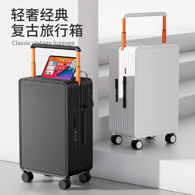 Suitcase 2025 Men's and Women's Ins Student Wide Trolley Suitcase Anti-Scratch and Wear-Resistant Password Universal Wheel Boarding Case