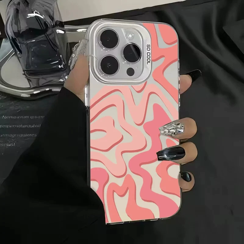 Новая полоса, подходит для цветного серебристого корпуса iPhone 15 Pro / 13/16 Pro Max, матовая защитная крышка