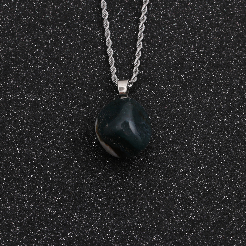 Rough Stone Irregular Pendant Clavicle Chain Necklace Wholesale Jewelry Nihaojewelry display picture 6