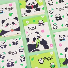 新型パンダA5カーラインブックかわいい漫画ビッグノート高颜値厚手紙学生児童入学プレゼント