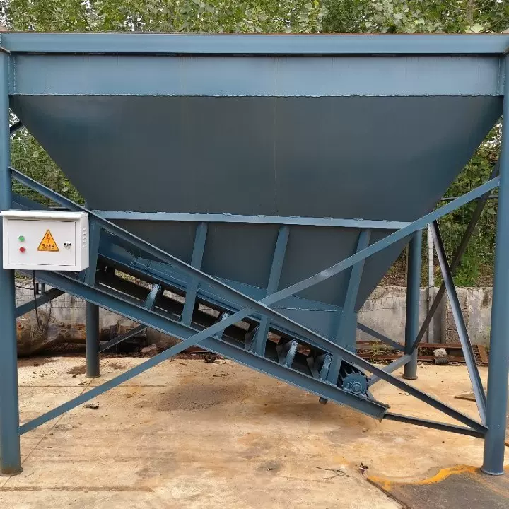 厂家供应容积8立方时控单仓配料机混凝土搅拌机全自动智能加厚