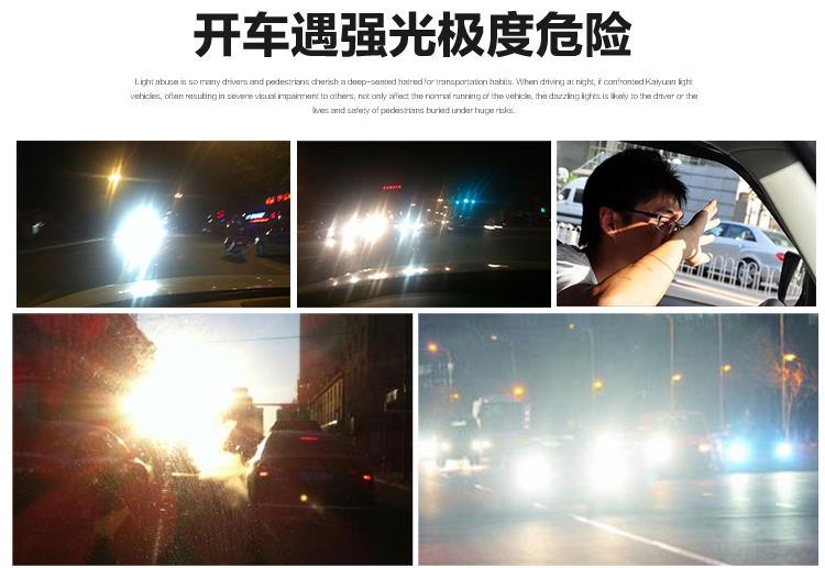 Car Sunshade Anti-Glare Goggles Anti-High Beam Car Accessory Dual-Use Day and Night Sun Visor