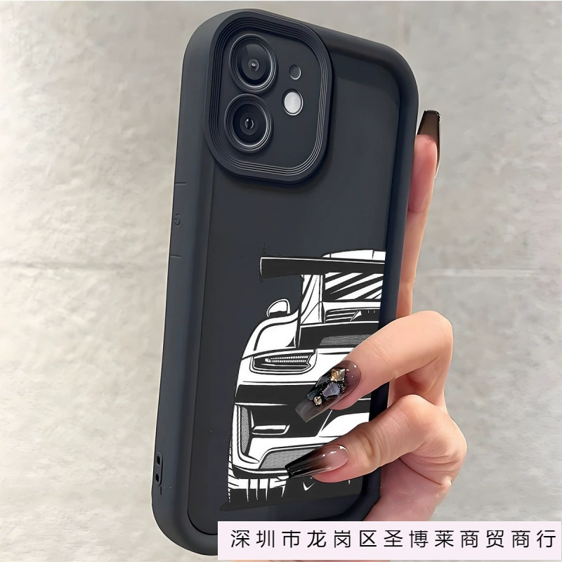Чехол для iPhone THK (iPhone 7–17 Pro/Max/Air), принт гоночной машины, широкая совместимость