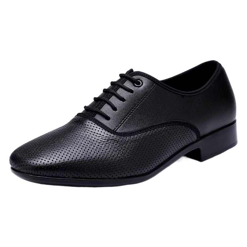 Zapatos de baile para hombres de piel de vaca zapatos de baile modernos zapatos de baile de los hombres zapatos de baile cuadrados adultos real Fondo suave baile nacional Baile Estándar baile latino