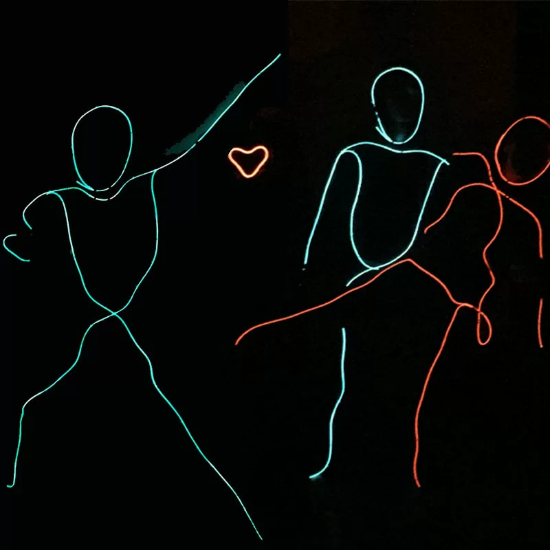 Новая майка-stickman с LED-подсветкой у мужчин, флуоресцентная светящаяся одежда мужской стиль, костюм для танцев, реквизит для вечеринки