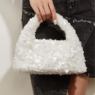 2025 Cross-Border High-End Ins Style Starry Sequin Fashion Handbag Light Luxury Personalized Cheongsam Handbag Evening Bag